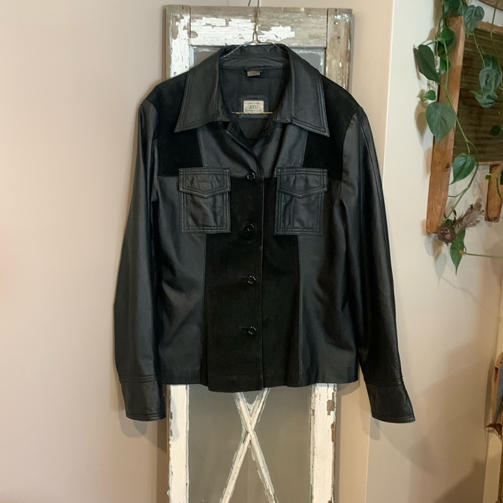 COPY - RTG Women’s Leather & Suede Jacket Size 9 Medium